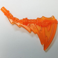 Lego nunčaky, průhledná oranžová (73766b TRANS-ORANGE)